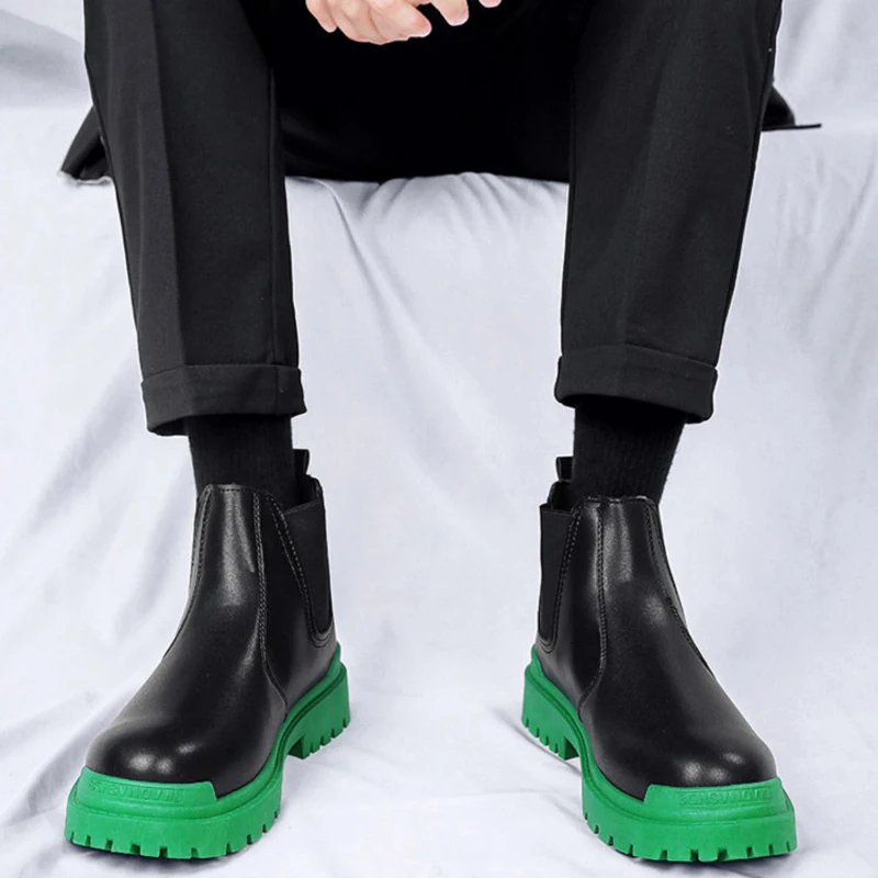 Man Casual Chelsea Boots New In Platform Thick Sole Legitimate Leather Shoes for Men 2025 Trend Low Price Classic Original Pu
Man Casual Chelsea Boots New In Platform Thick Sole Legitimate Leather Shoes for Men 2025 Trend Low Price Classic Original Pu