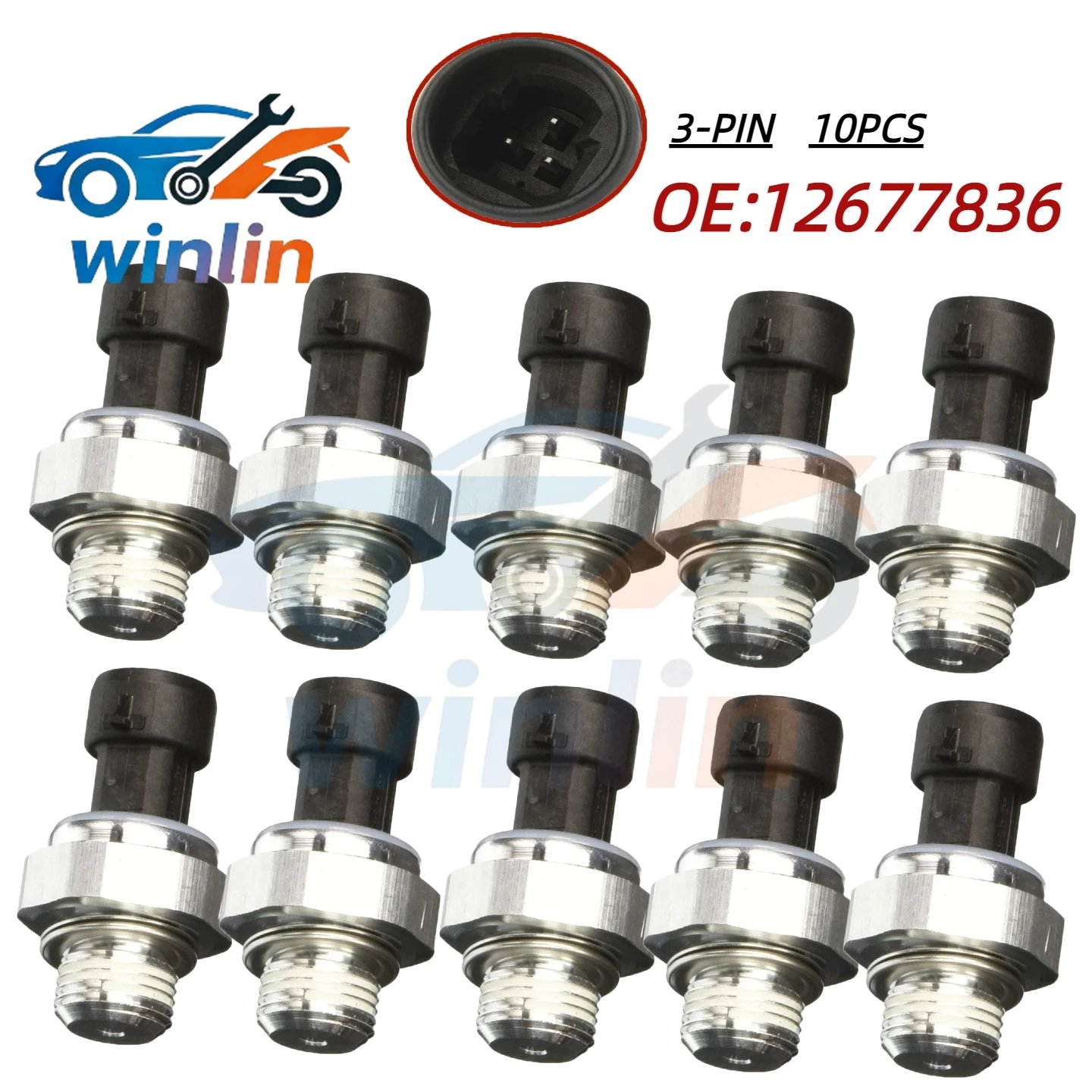 10PCS Oil Pressure Sensor Sender Switch D1846A 12677836 12616646 for GMC Chevrolet Trailblazer Tahoe 4.8L 5.3L 5.7L 6.0L 6.2L
10PCS Oil Pressure Sensor Sender Switch D1846A 12677836 12616646 for GMC Chevrolet Trailblazer Tahoe 4.8L 5.3L 5.7L 6.0L 6.2L