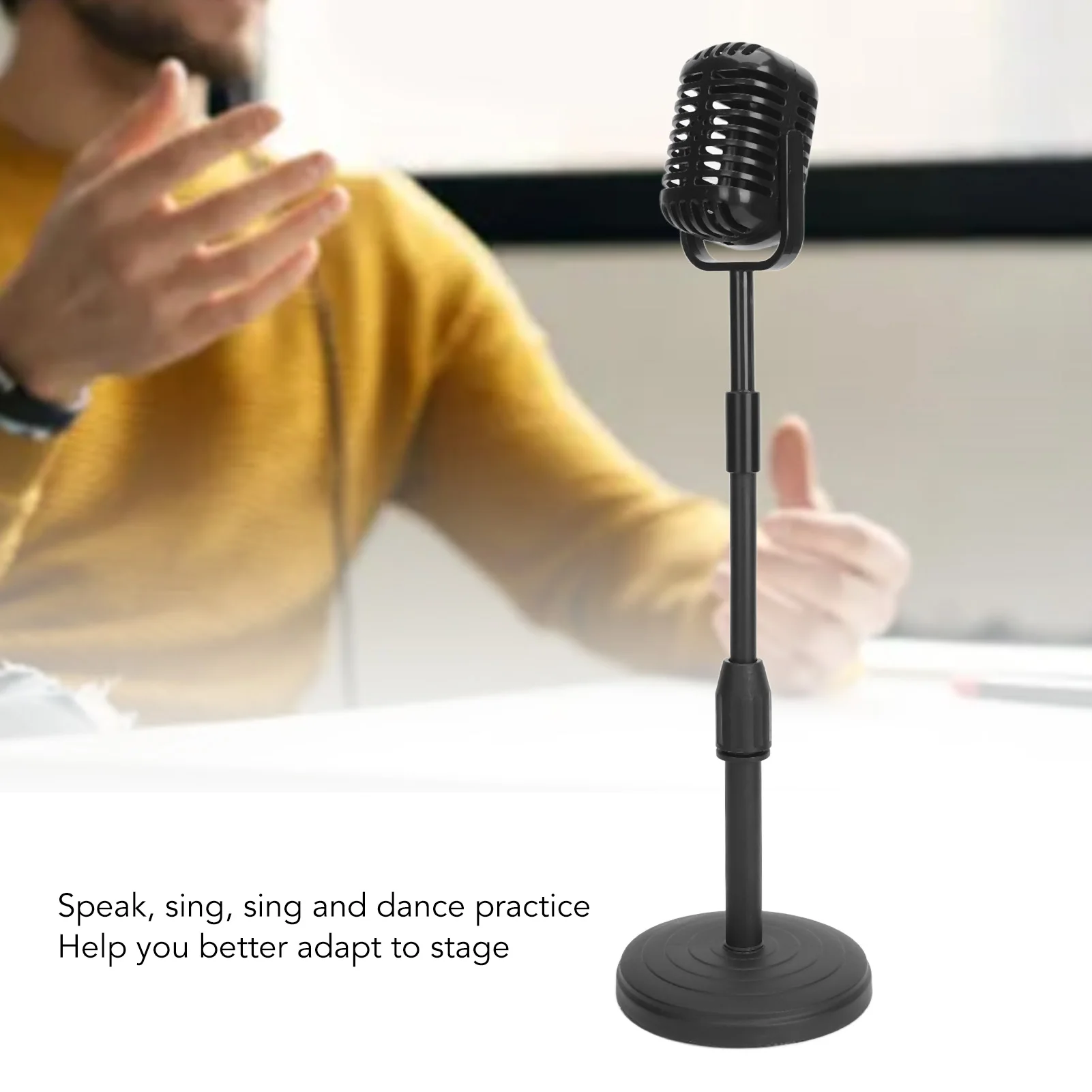 Microphone Prop Model Retro Microphone Prop Fake Vintage Old Model with Stand Antique Decor for Costume Photography Shoot
Microphone Prop Model Retro Microphone Prop Fake Vintage Old Model with Stand Antique Decor for Costume Photography Shoot