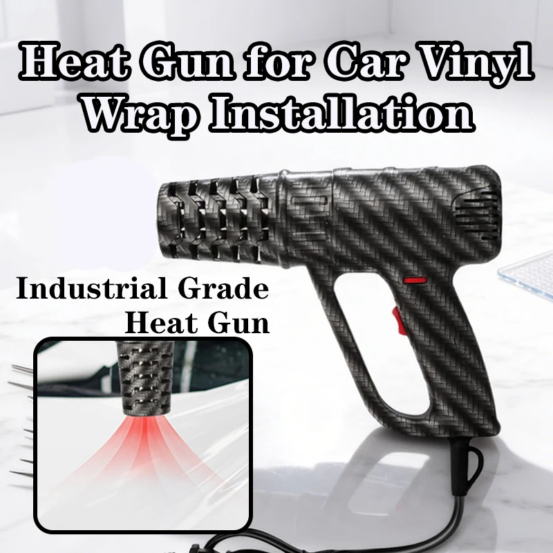 Professional Heat Gun, Adjustable Temperature, Special Tool for Car Vinyl Wrap, Window Film & Heat Shrink Film
Professional Heat Gun, Adjustable Temperature, Special Tool for Car Vinyl Wrap, Window Film & Heat Shrink Film