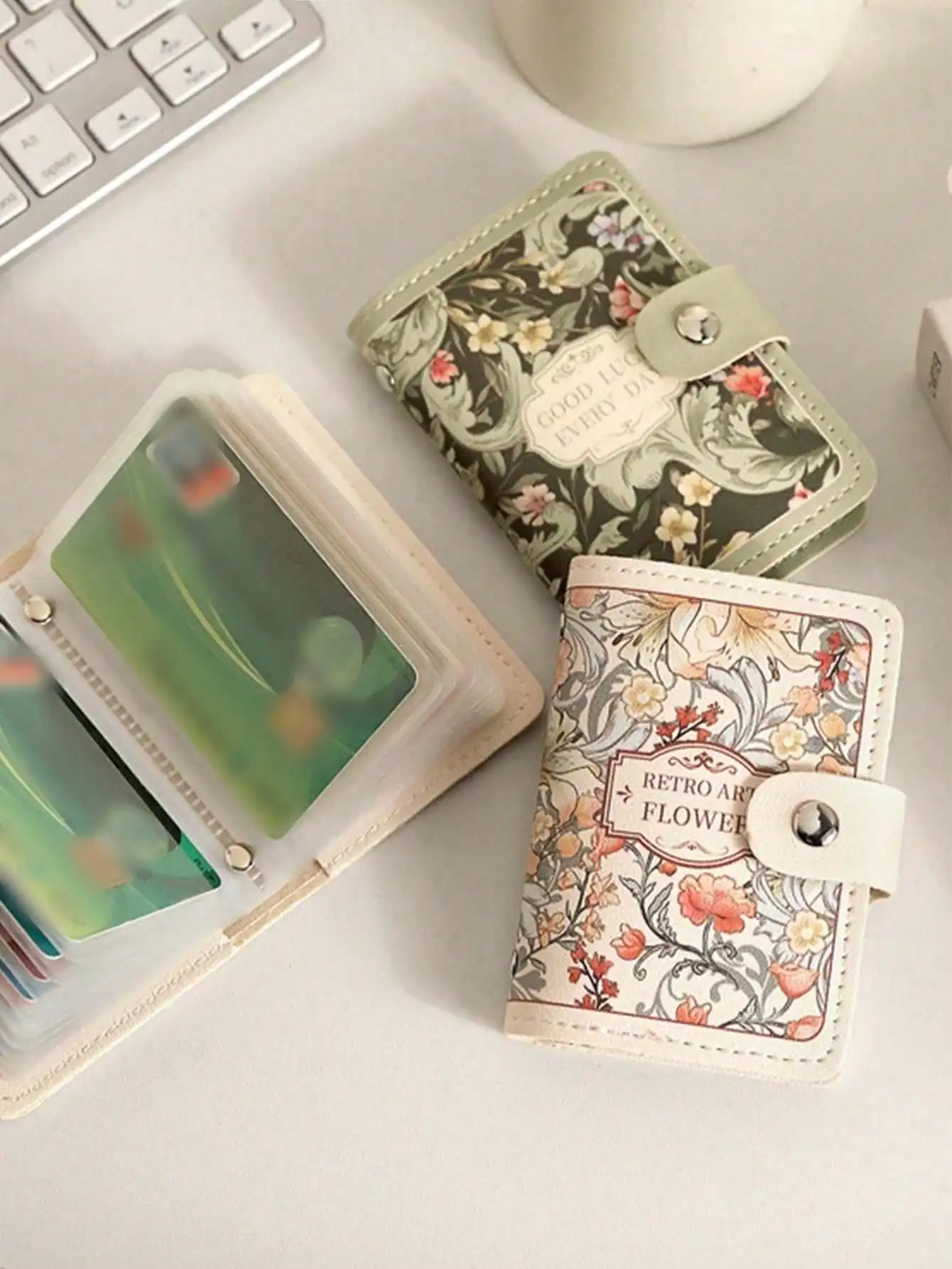 Ladies' Floral Oil Painting Card Bag, Credit Card Holder Wallet - Multi Slot Design, Snap Closure, Compact ID Card And Driver's
Ladies' Floral Oil Painting Card Bag, Credit Card Holder Wallet - Multi Slot Design, Snap Closure, Compact ID Card And Driver's