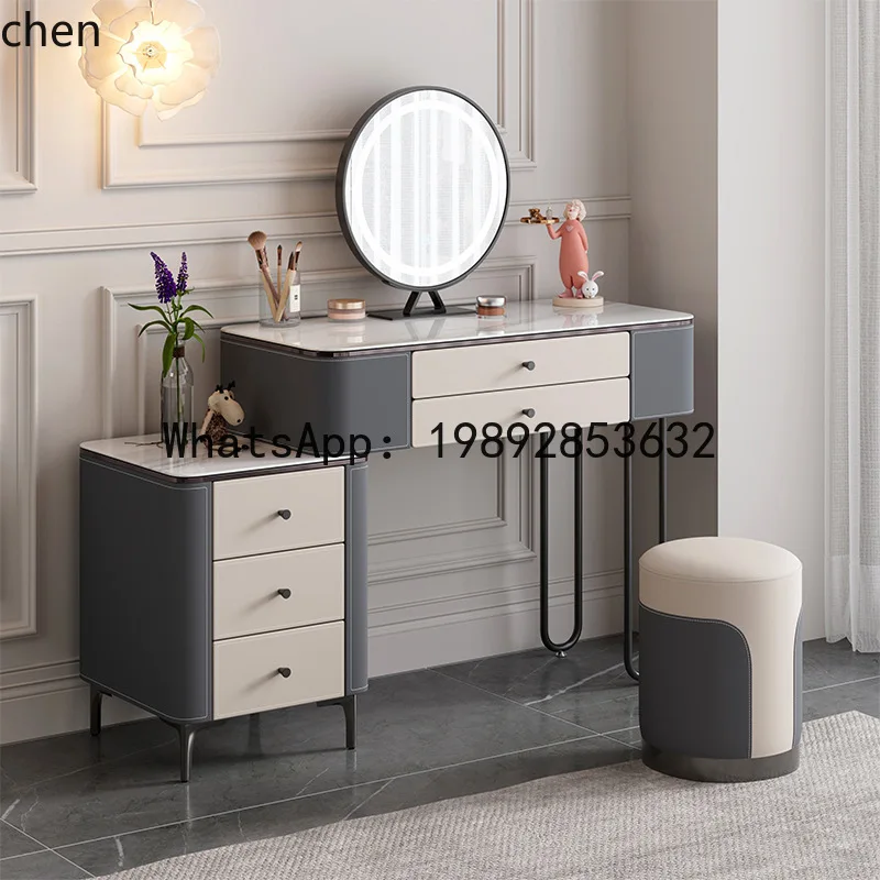 saddle leather dressing table bedroom casual makeup storage mirror all-in-one cabinet
saddle leather dressing table bedroom casual makeup storage mirror all-in-one cabinet