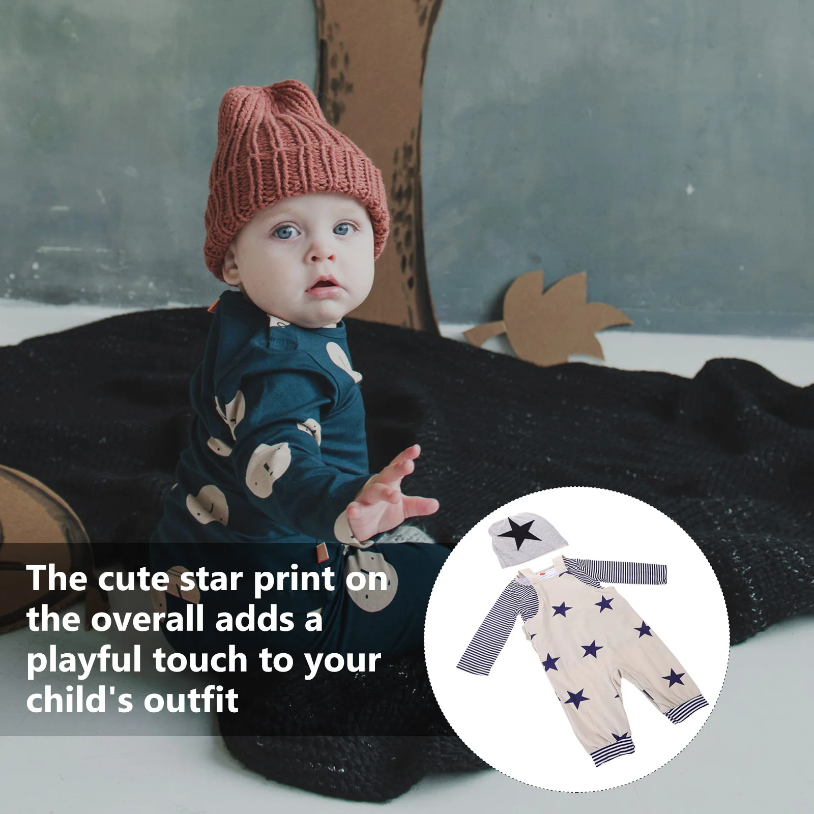 1Set Boys Star Printed Suspender Trouser Long Sleeve T Shirt Hat Baby Clothing Suit Toddler Autumn Wear
1Set Boys Star Printed Suspender Trouser Long Sleeve T Shirt Hat Baby Clothing Suit Toddler Autumn Wear