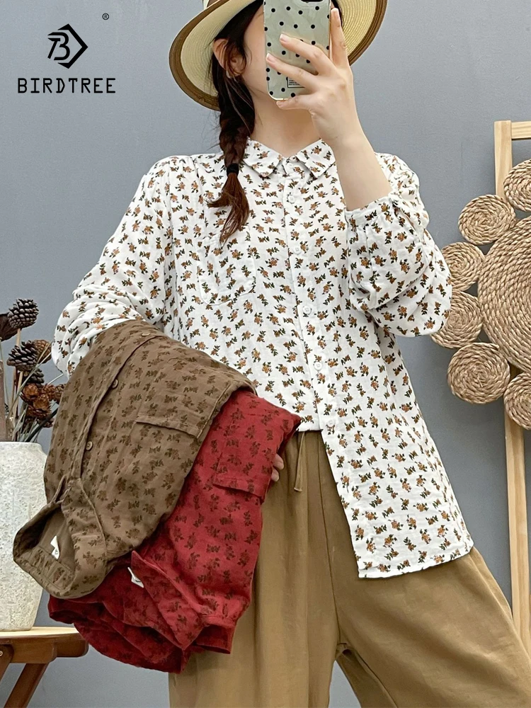 Новая женская хлопковая рубашка с длинным рукавом на весну 2026 года, с отложным воротником и принтом, в стиле Mori Girl, простая повседневная свободная блузка T62459CC
Новая женская хлопковая рубашка с длинным рукавом на весну 2026 года, с отложным воротником и принтом, в стиле Mori Girl, простая повседневная свободная блузка T62459CC