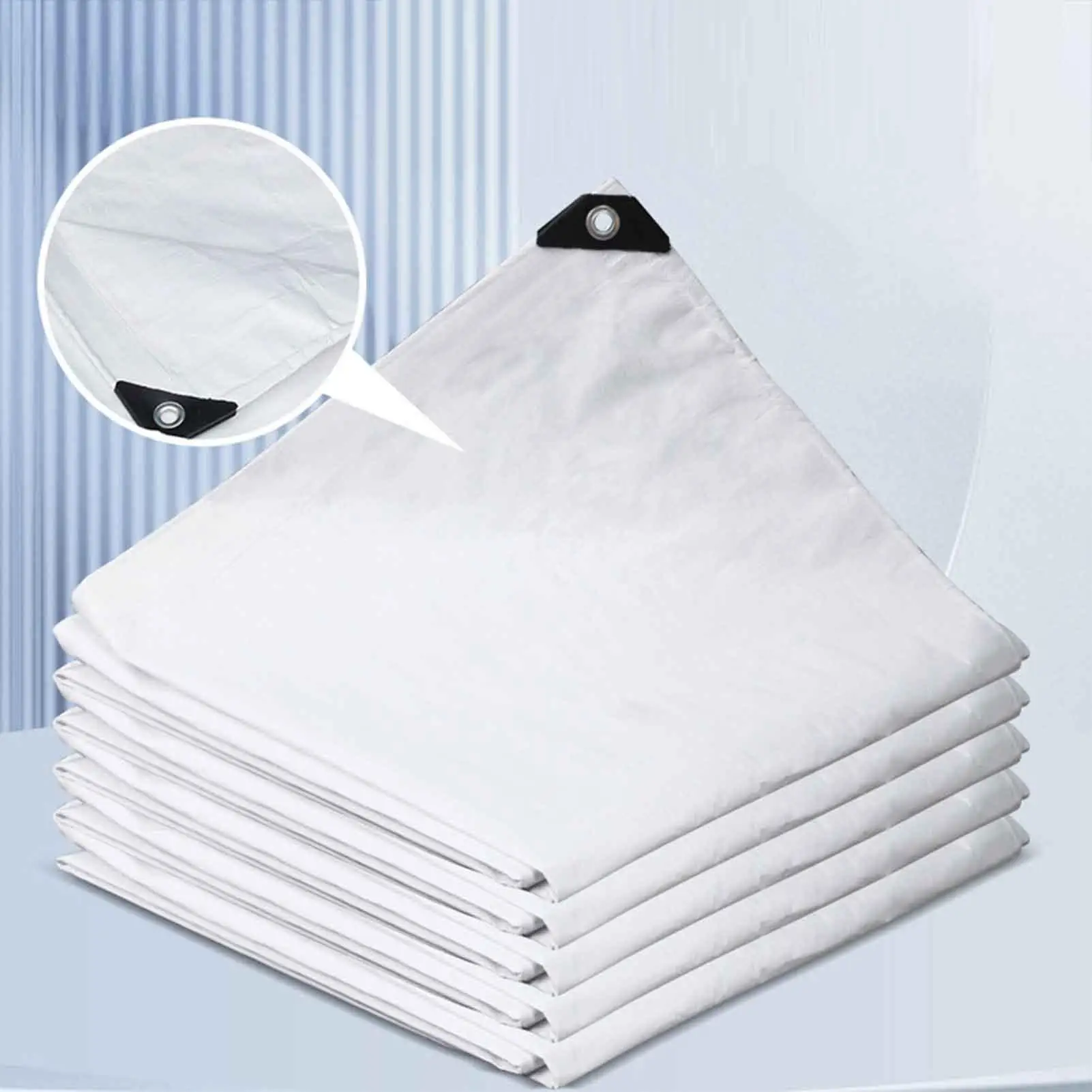 Pool Tarp Anti-UV Heat-resistant Rain Shelter Double Sided Waterproof Pool Safety Covers With Reinforced Grommets For Outdoor
Pool Tarp Anti-UV Heat-resistant Rain Shelter Double Sided Waterproof Pool Safety Covers With Reinforced Grommets For Outdoor