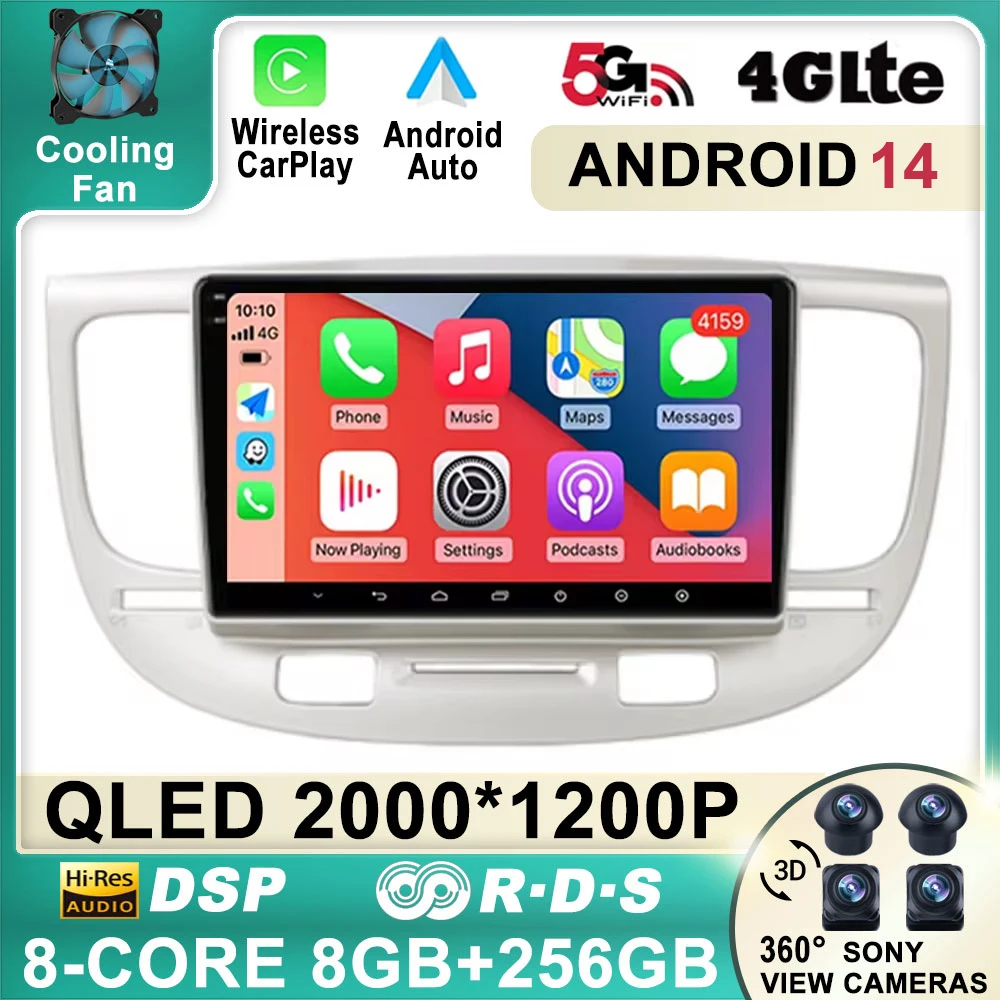 9 Inch Android 14 Car Radio For Kia RIO 2 RIO2 2005 - 2011 Wireless Carplay WIFI GPS Navigation Multimedia 4G QLED Video Player
9 Inch Android 14 Car Radio For Kia RIO 2 RIO2 2005 - 2011 Wireless Carplay WIFI GPS Navigation Multimedia 4G QLED Video Player