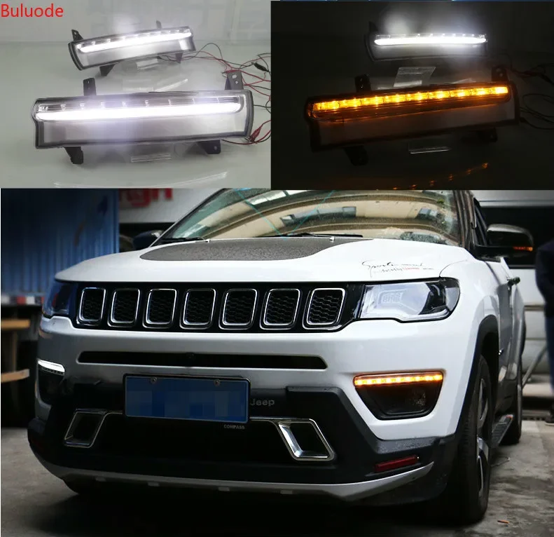 Дневные ходовые светильник ни для Jeep Compass 2017 2018 2019 динамический желтый указатель поворота стисветильник реле 12 в светодиодный автомобильные DRL Противотуманные фары
Дневные ходовые светильник ни для Jeep Compass 2017 2018 2019 динамический желтый указатель поворота стисветильник реле 12 в светодиодный автомобильные DRL Противотуманные фары