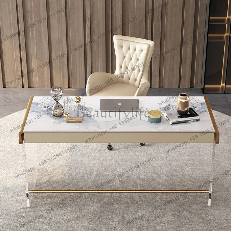 Modern Simple Stone Writing Desk Home Study Acrylic Desk Senior Light Luxury Computer Writing Deskcc
Modern Simple Stone Writing Desk Home Study Acrylic Desk Senior Light Luxury Computer Writing Deskcc
