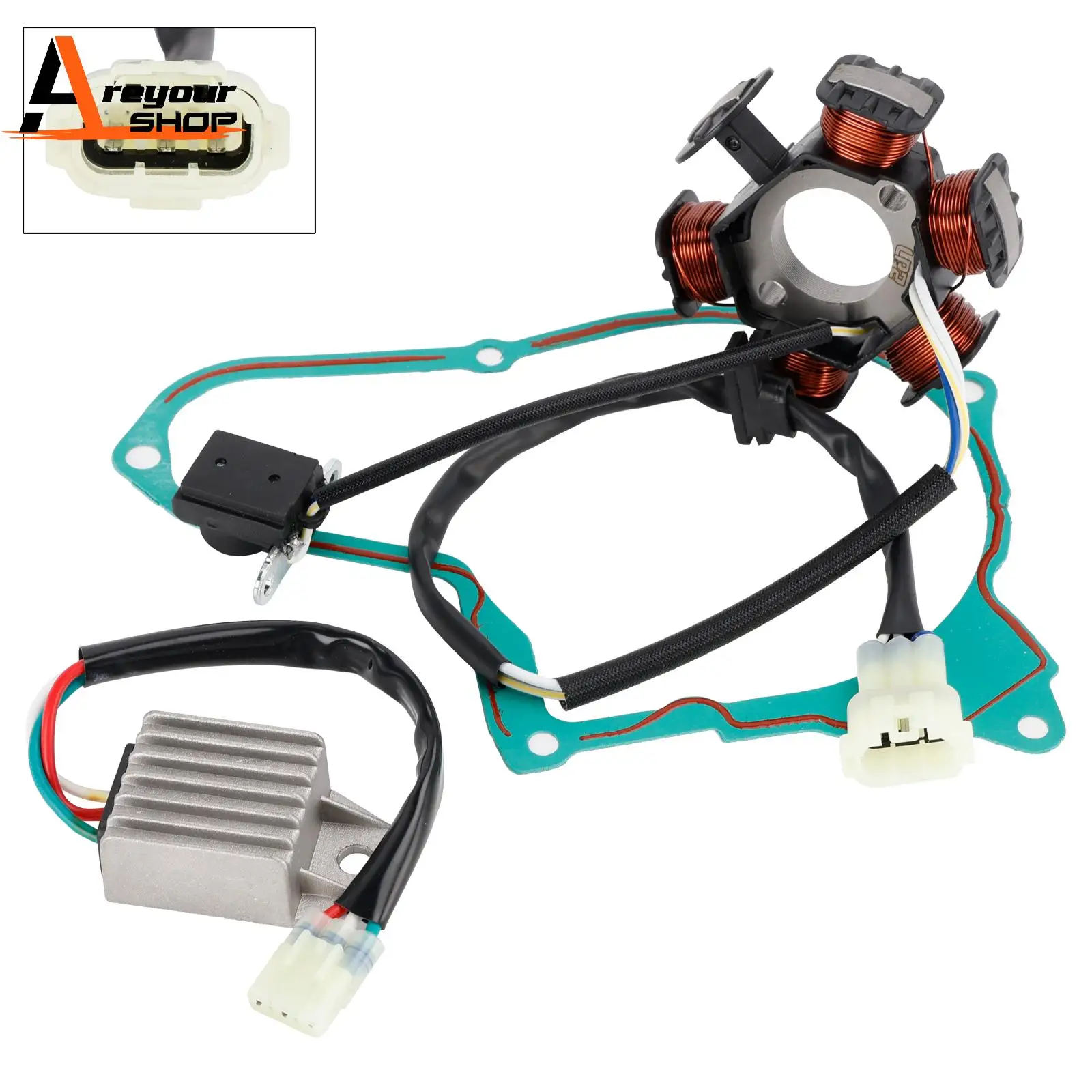 Areyourshop Stator Regulator Rectifier & Gasket for Honda TRX90 TRX90EX TRX90X 2006 2007 2008 2009 2010 2011 2012-2025
Areyourshop Stator Regulator Rectifier & Gasket for Honda TRX90 TRX90EX TRX90X 2006 2007 2008 2009 2010 2011 2012-2025