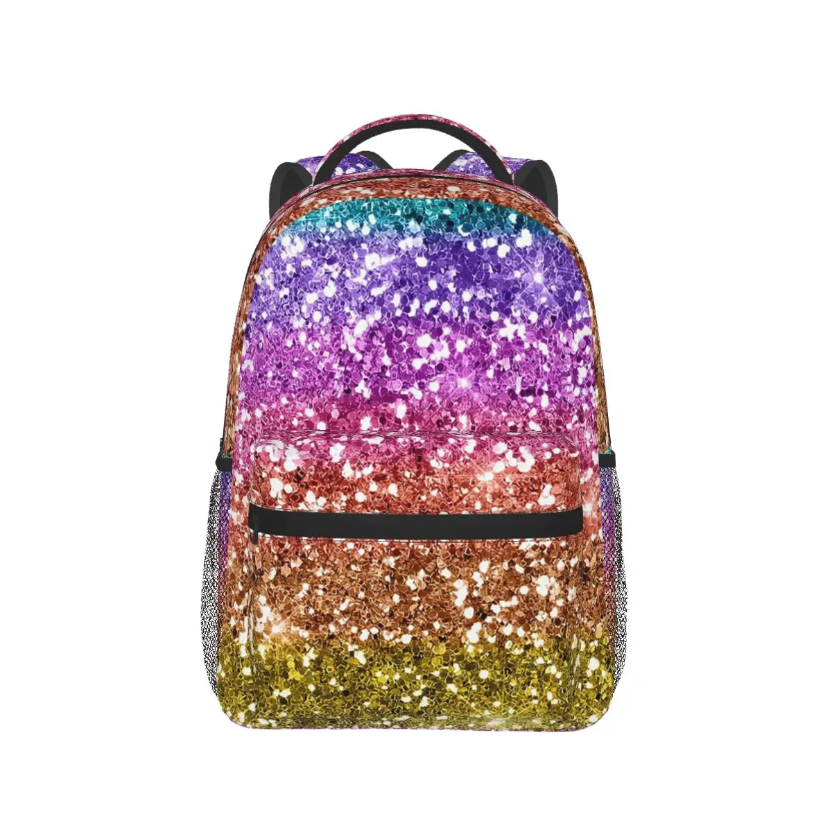 Colorful Rainbow Glitter Sparkle Pattern printing Backpack Hot Sale Daypack Large Capacity Kids BookBag School Bag Shoulder Bags
Colorful Rainbow Glitter Sparkle Pattern printing Backpack Hot Sale Daypack Large Capacity Kids BookBag School Bag Shoulder Bags