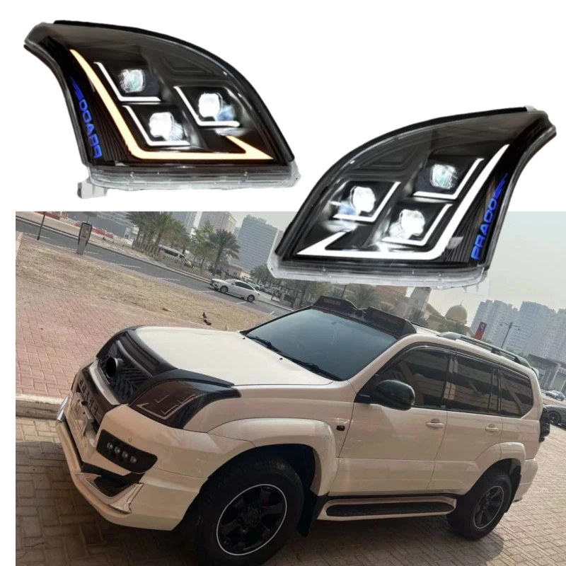 Car Accessories LED Light Refit for Prado FJ120 LC120 Head Lamp LED 2003-2009 DRL Turn Signal Headlight
Car Accessories LED Light Refit for Prado FJ120 LC120 Head Lamp LED 2003-2009 DRL Turn Signal Headlight
