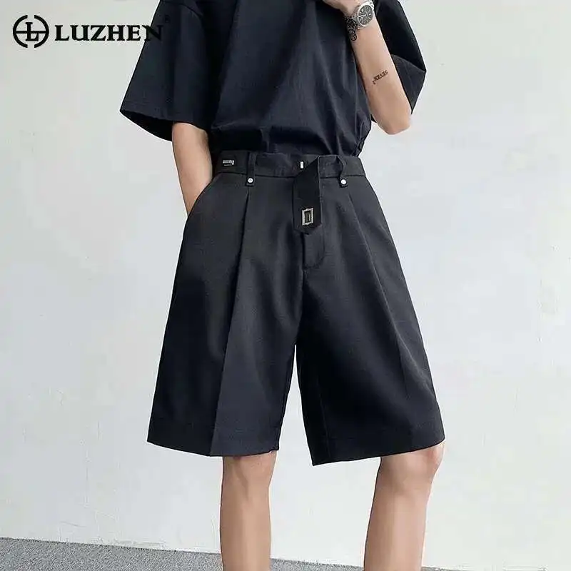 LUZHEN Summer Shorts Stylish Casual Pleated Men's Splicing Design New 2025 Casual Solid Color Straight Five-pointed Pants LZ9651
LUZHEN Summer Shorts Stylish Casual Pleated Men's Splicing Design New 2025 Casual Solid Color Straight Five-pointed Pants LZ9651