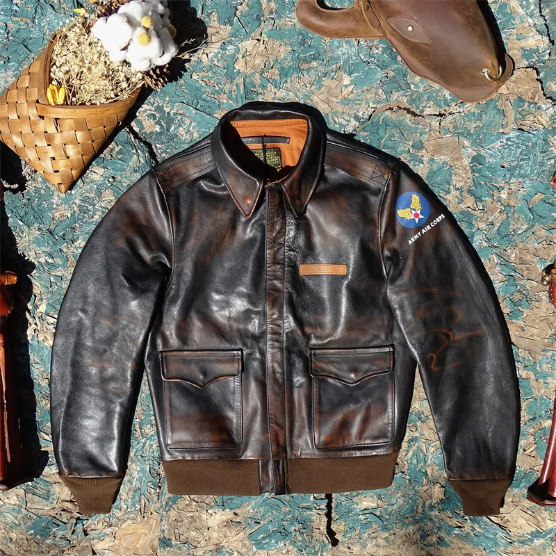Кожаная куртка A2 Edition Flight Suit для мужчин, короткая, винтажная, желтая, цвета «чайный напас», из натуральной кожи, байкерская куртка для молодежи
Кожаная куртка A2 Edition Flight Suit для мужчин, короткая, винтажная, желтая, цвета «чайный напас», из натуральной кожи, байкерская куртка для молодежи
