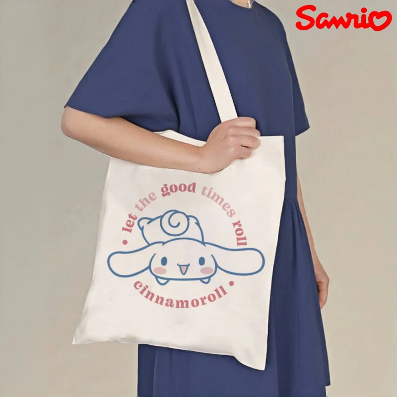 1pc Cute Cinnamoroll Canvas Shoulder Bag, Double-sided Print Large Capacity Daily Casual Travel Shopping Tote Bag
1pc Cute Cinnamoroll Canvas Shoulder Bag, Double-sided Print Large Capacity Daily Casual Travel Shopping Tote Bag