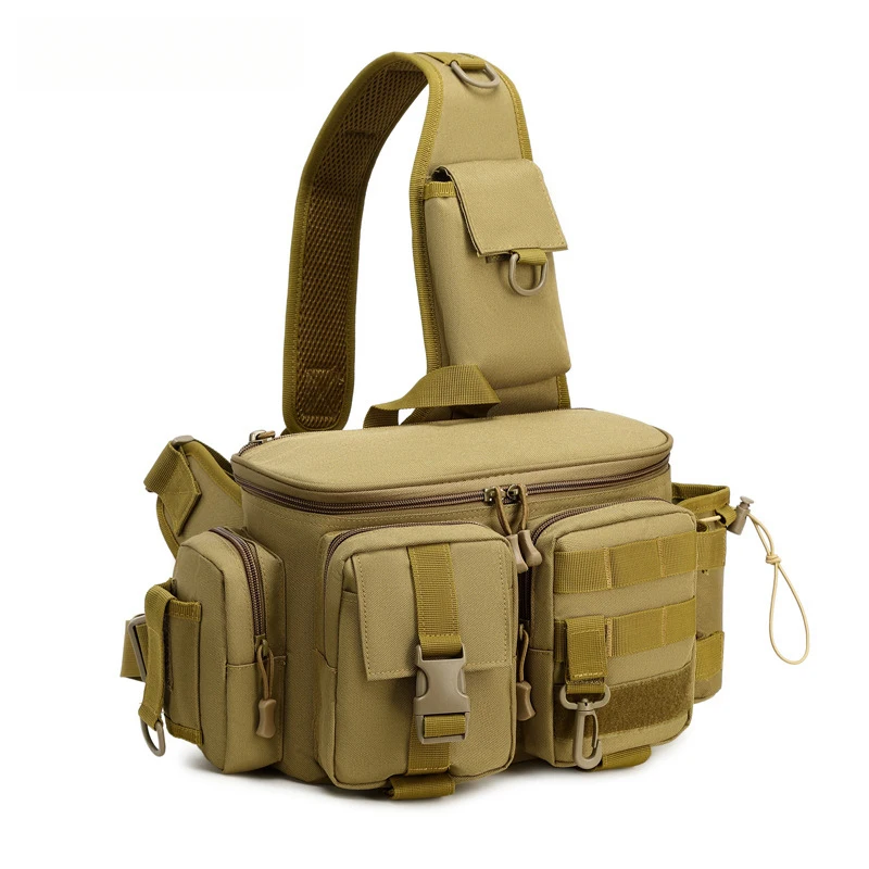 Multifunctional Large Capacity Fishing Bag Waterproof Tactical Lure Tackle Bag for Men Outdoor Sports
Multifunctional Large Capacity Fishing Bag Waterproof Tactical Lure Tackle Bag for Men Outdoor Sports