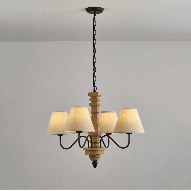 French Retro Wooden Pendant Lights Warm Bedroom Light Creative Living Room Dining Room Light Homestay American Fabric Chandelier
French Retro Wooden Pendant Lights Warm Bedroom Light Creative Living Room Dining Room Light Homestay American Fabric Chandelier
