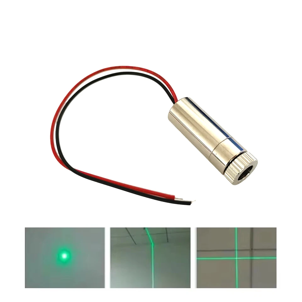 Focusable 515nm 520nm 10mW Green Dot/Line/Cross Laser Diode Module 12x35mm Woodwork Positioning Parts
Focusable 515nm 520nm 10mW Green Dot/Line/Cross Laser Diode Module 12x35mm Woodwork Positioning Parts