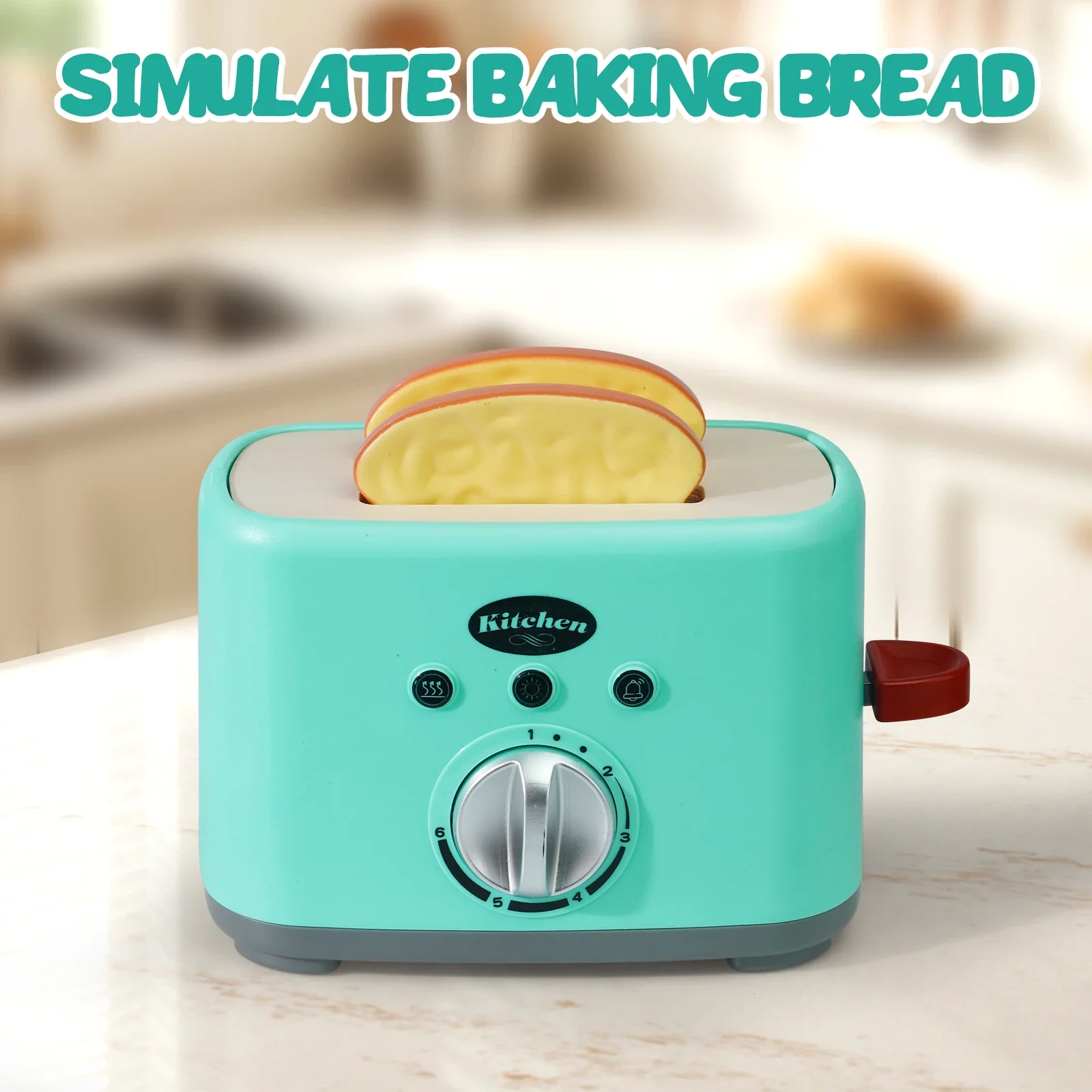 Wooden Toaster Kids Bread Machine Pretend Play Kitchen Toys Set Breakfast Gifts for Girls Boys Halloween/Christmas
Wooden Toaster Kids Bread Machine Pretend Play Kitchen Toys Set Breakfast Gifts for Girls Boys Halloween/Christmas