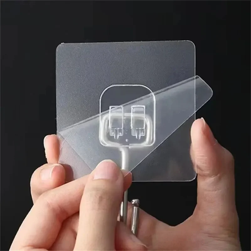 Big Size Hook Self-Adhesive PVC Stainless Steel Transparent Multi-Purpose Wall Holder Door Rack Kitchen Storage Organizer Home
Big Size Hook Self-Adhesive PVC Stainless Steel Transparent Multi-Purpose Wall Holder Door Rack Kitchen Storage Organizer Home