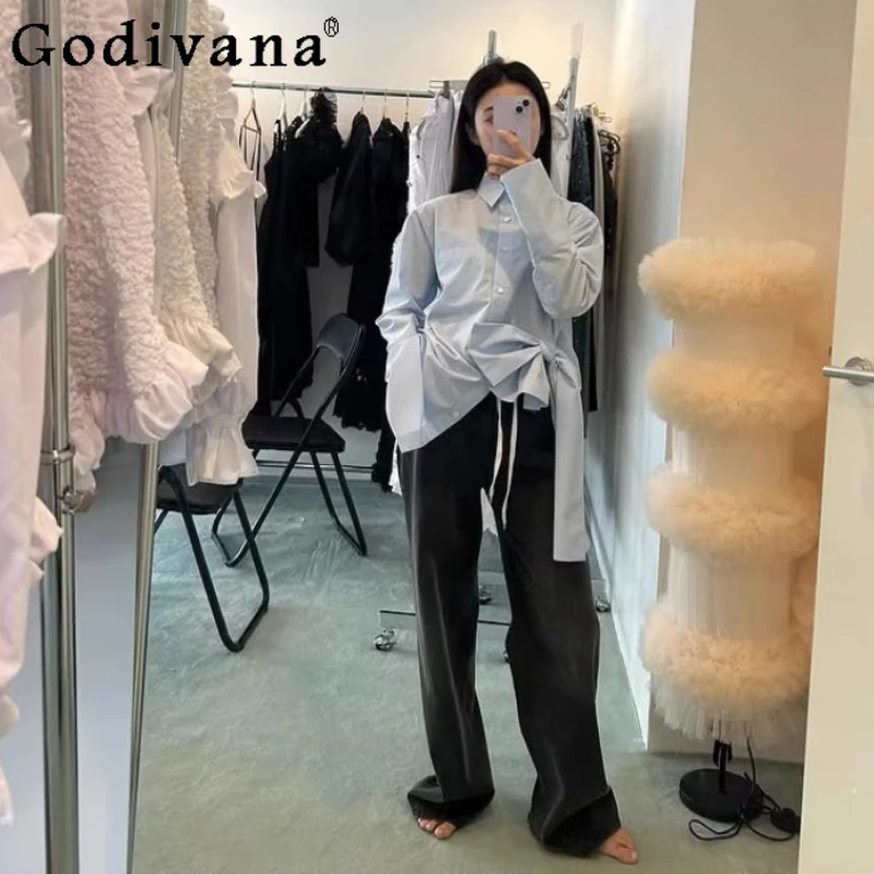 Spring and Autumn Japan Style Sweet Fashion Bow Lace-UP Shirt for Women Girls' Casual Slim Elegant Blouses Lady Daily Shirt tops
Spring and Autumn Japan Style Sweet Fashion Bow Lace-UP Shirt for Women Girls' Casual Slim Elegant Blouses Lady Daily Shirt tops