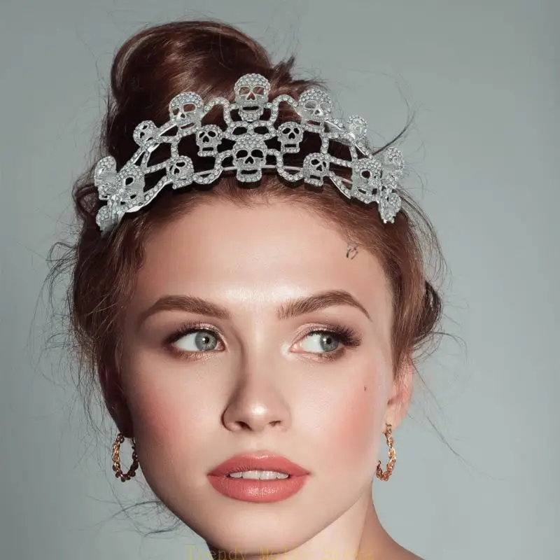N5KB Hair Hoop Серебряные стразы Косплей Косплей головной уст черепа повязка по поводу повязки на головную повязку.
N5KB Hair Hoop Серебряные стразы Косплей Косплей головной уст черепа повязка по поводу повязки на головную повязку.