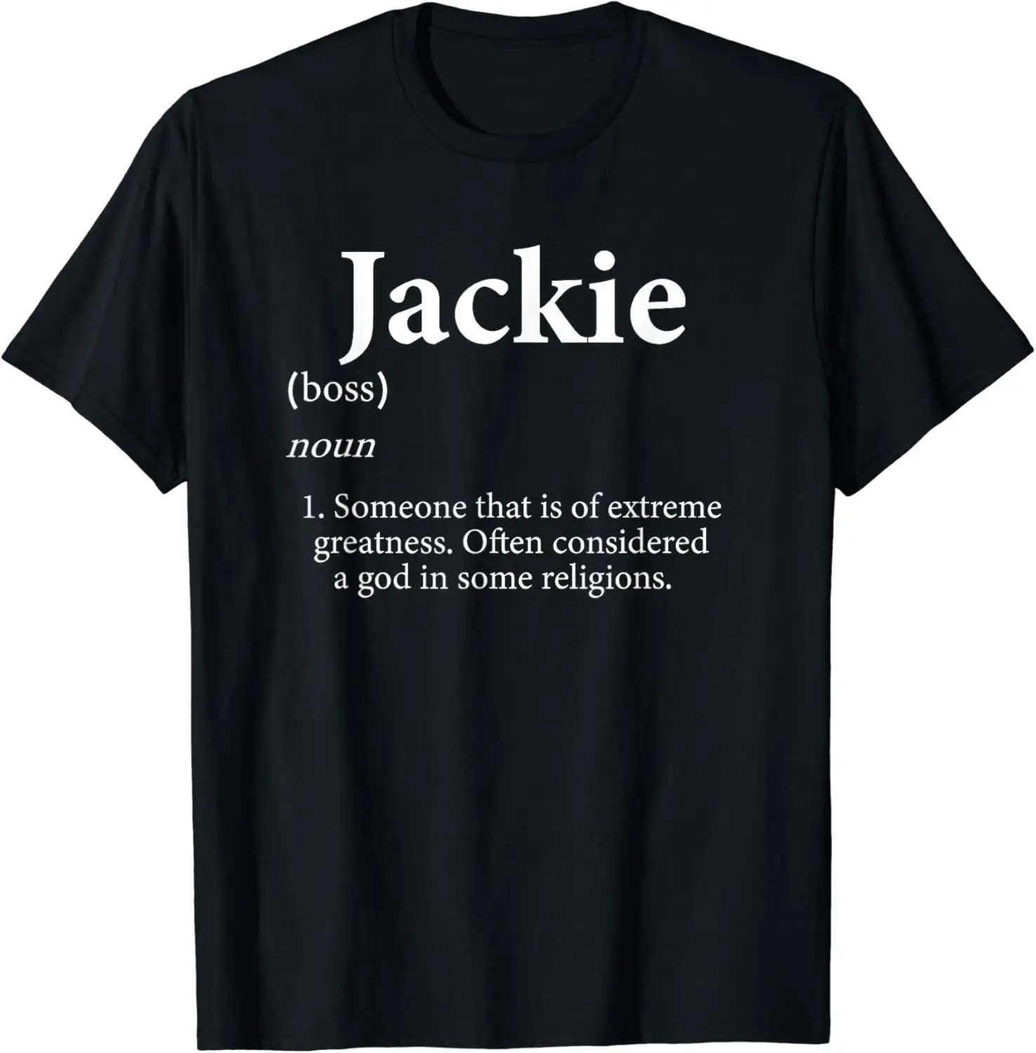 Jackie Definition Funny Meme Personalized Costume For Jackie T-Shirt
Jackie Definition Funny Meme Personalized Costume For Jackie T-Shirt