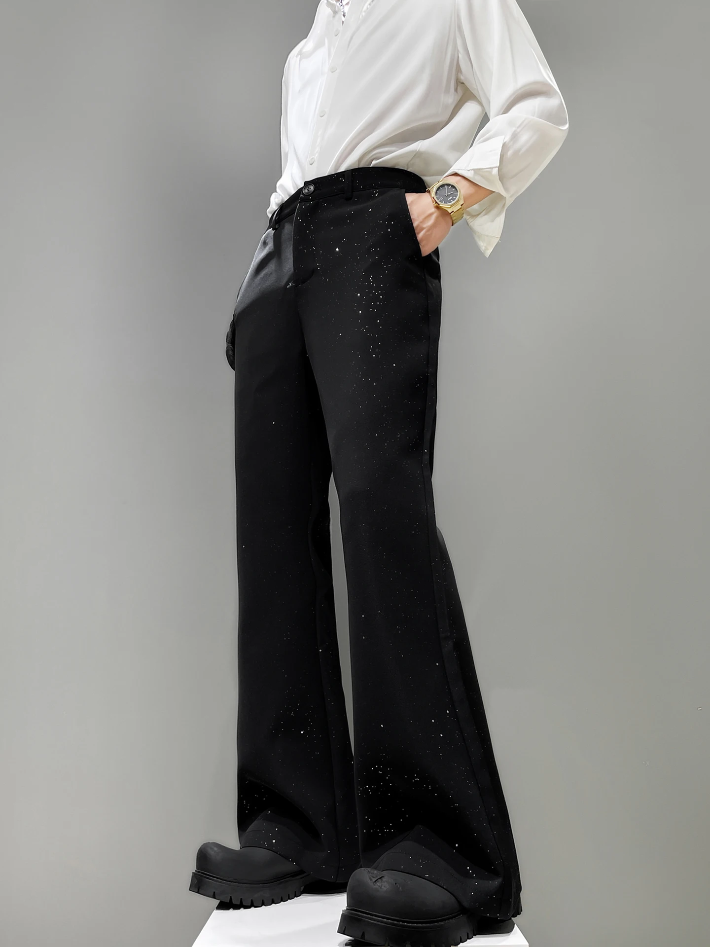 Мужские широкие брюки Bla Gold Emed Heavy Industry Star с высокой талией, модные повседневные молодежные брюки
Мужские широкие брюки Bla Gold Emed Heavy Industry Star с высокой талией, модные повседневные молодежные брюки