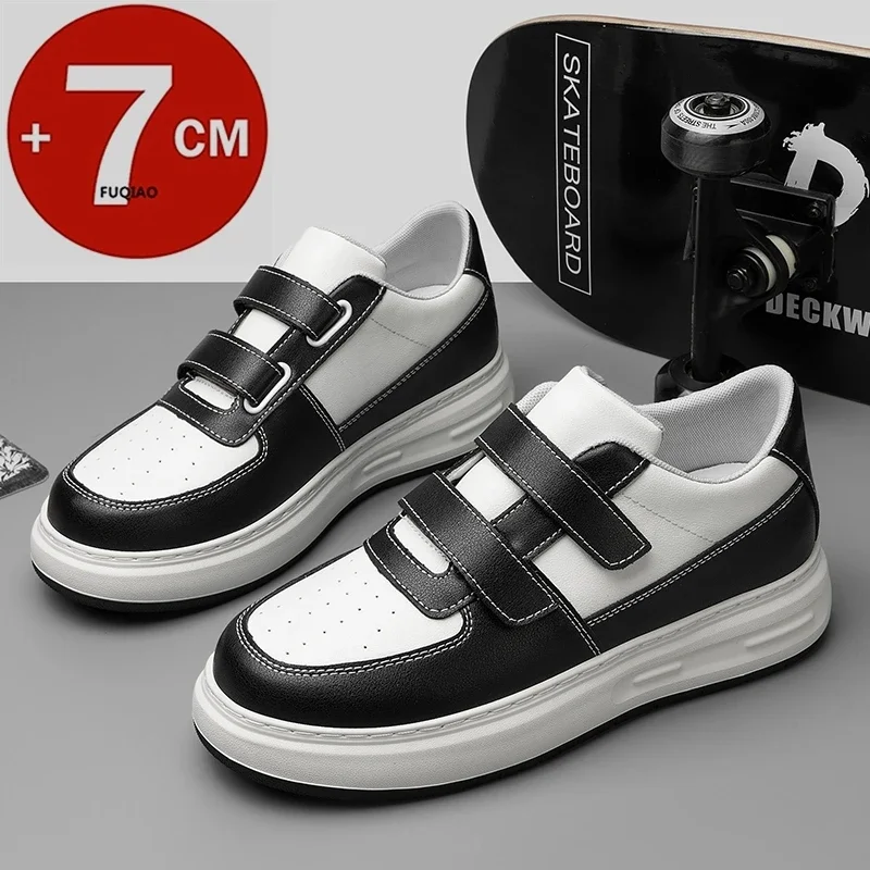 Man Height Increasing Shoes Hidden 7cm Lift Double Hook Loop Anti Slip Genuine Leather Casual Outdoor Commuting Sport Sneakers
Man Height Increasing Shoes Hidden 7cm Lift Double Hook Loop Anti Slip Genuine Leather Casual Outdoor Commuting Sport Sneakers