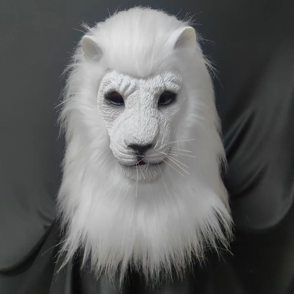 Beast Lion Animal Mask Cosplay White Lion Latex Helmet Carnival Dress Up Halloween Party Costumes Props Gifts
Beast Lion Animal Mask Cosplay White Lion Latex Helmet Carnival Dress Up Halloween Party Costumes Props Gifts