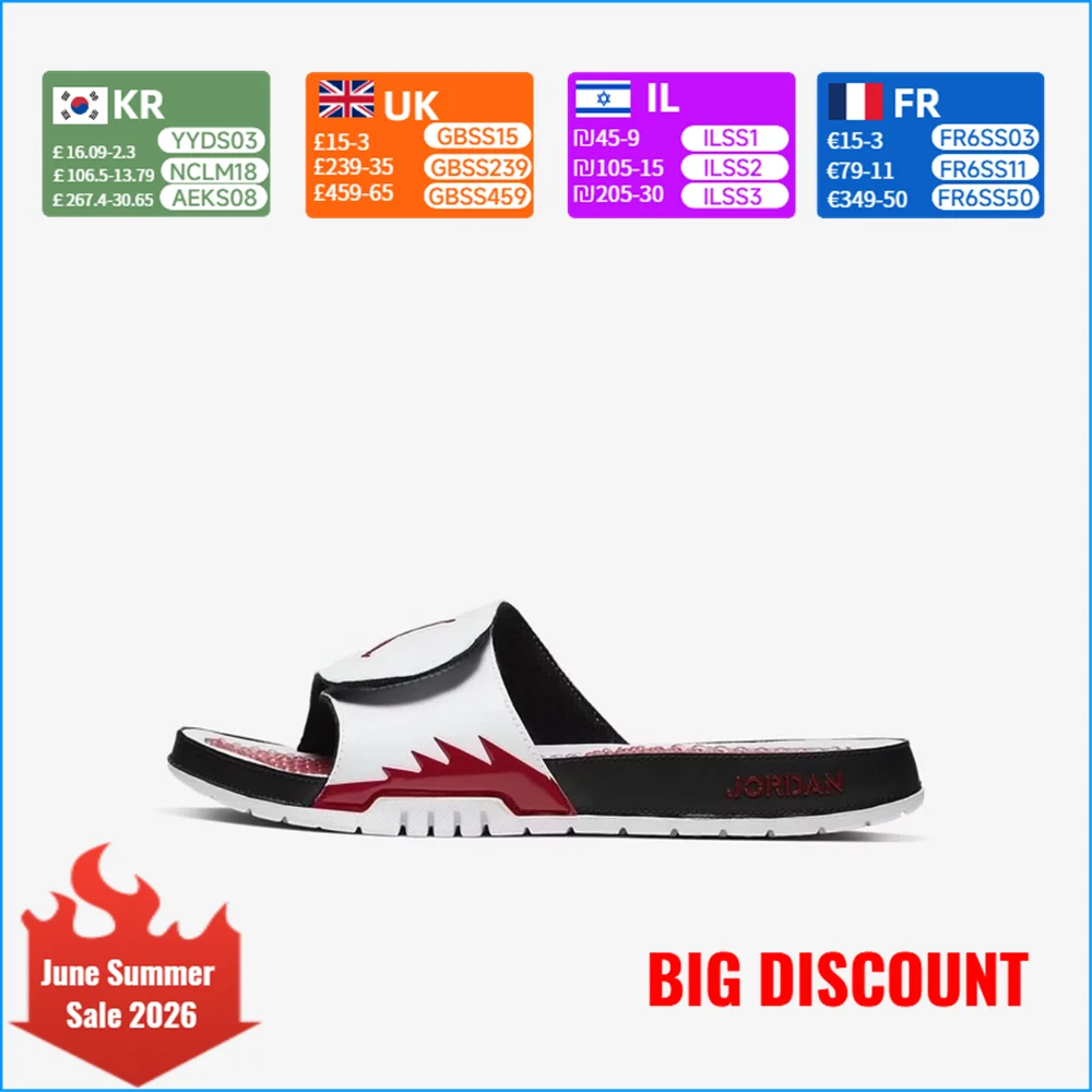 Nike Jordan Fashionable Casual Shoes Breathable Athletic Sandals Open-Toe Flip-Flops 555501-101
Nike Jordan Fashionable Casual Shoes Breathable Athletic Sandals Open-Toe Flip-Flops 555501-101