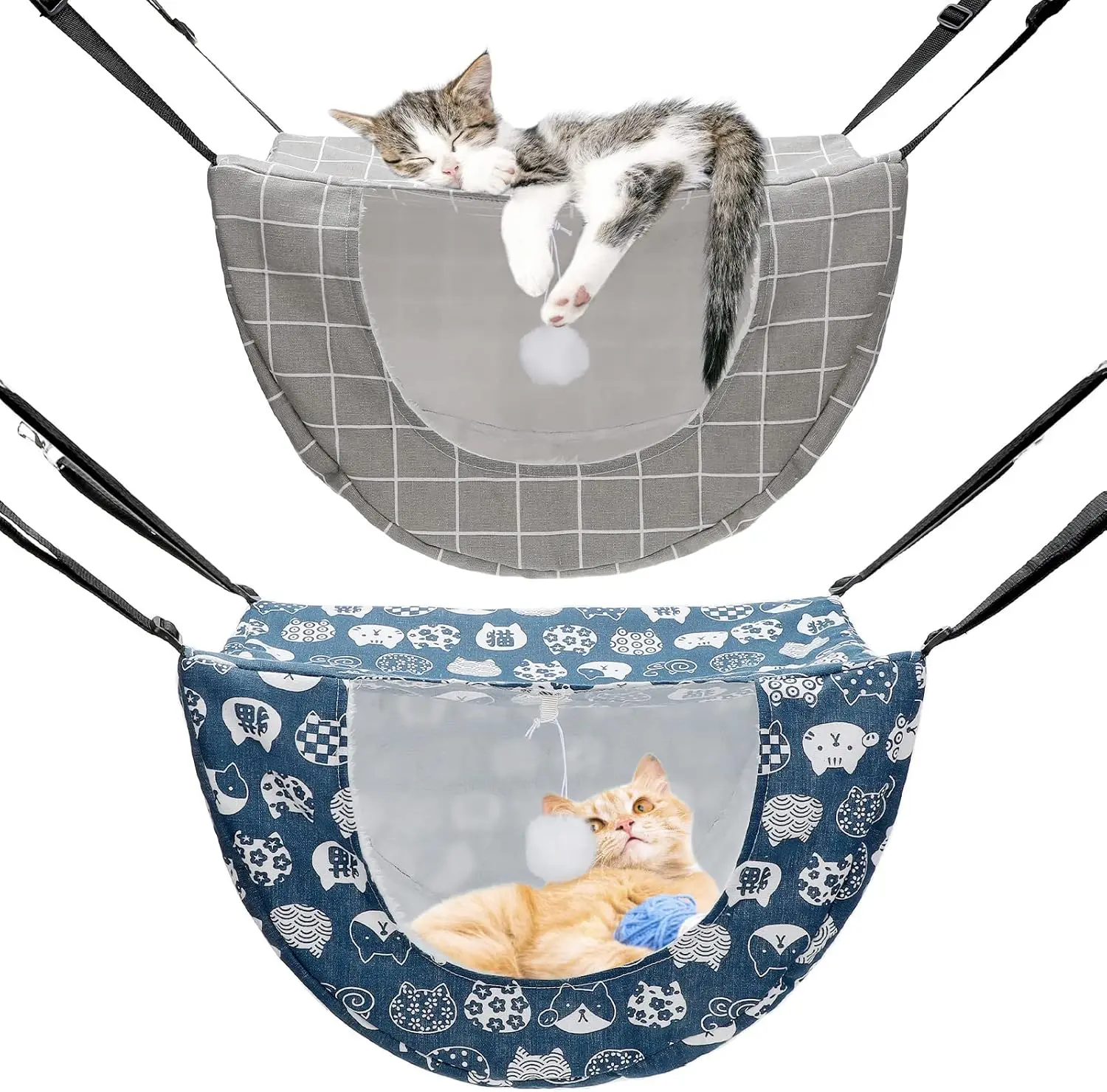 2 шт. Подвесной гамак для кошек, двухслойная мягкая плюшевая подвесная лежанка для домашних животных, удобный гамак-кровать для котят для использования в помещении
2 шт. Подвесной гамак для кошек, двухслойная мягкая плюшевая подвесная лежанка для домашних животных, удобный гамак-кровать для котят для использования в помещении