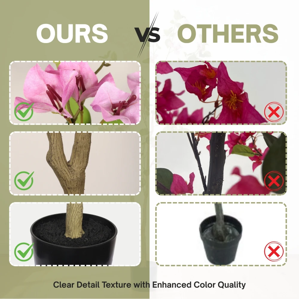 Искусственное дерево Бугенвиллия 1,5 м в черном пластиковом горшке, реалистичное искусственное цветущее дерево, искусственное растение в горшке
Искусственное дерево Бугенвиллия 1,5 м в черном пластиковом горшке, реалистичное искусственное цветущее дерево, искусственное растение в горшке