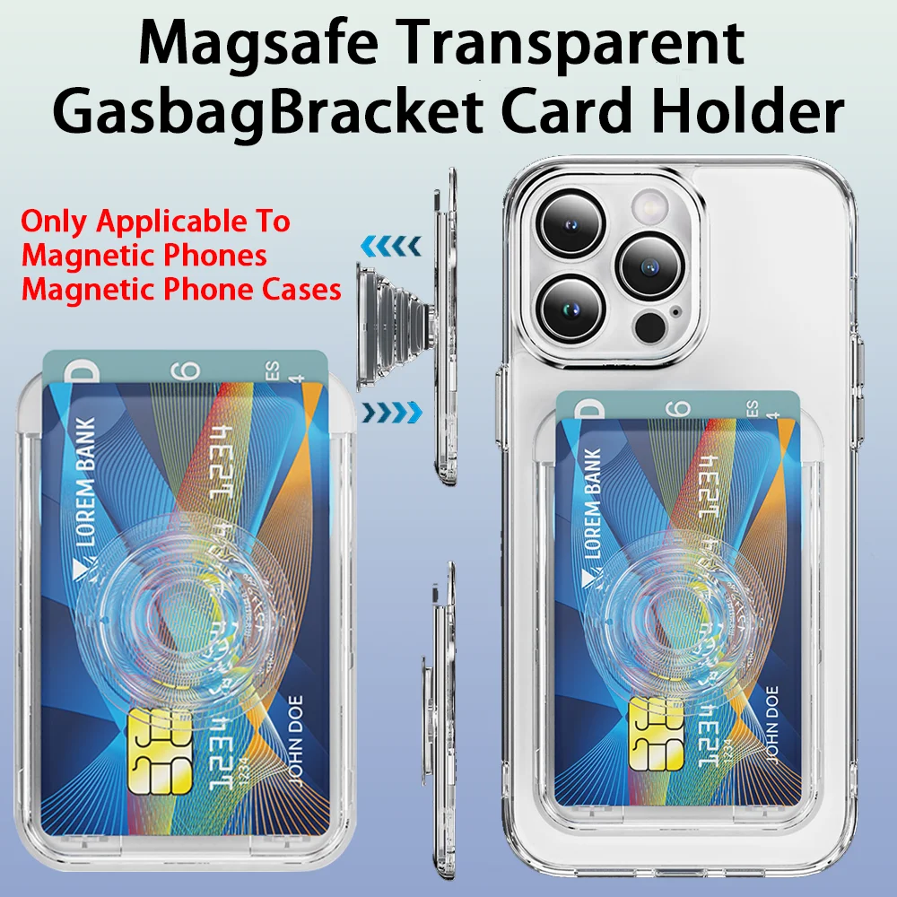 Прозрачная магнитная подушка безопасности, сумка для карт для iPhone 17, Pro Max 16, 15, 14, 13, 12, серии или чехлы для телефонов с притяжением Magsafe
Прозрачная магнитная подушка безопасности, сумка для карт для iPhone 17, Pro Max 16, 15, 14, 13, 12, серии или чехлы для телефонов с притяжением Magsafe