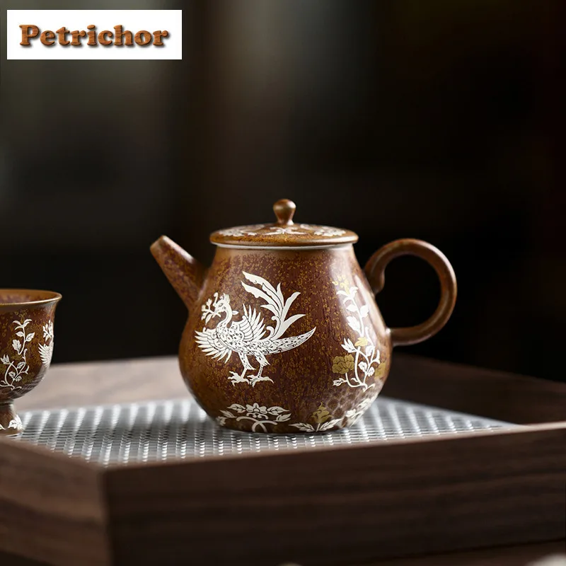 140ml Hand-painted Blue Bird With Pot Bearing Holder Teapot Zen Tea Infuser Pot Tea Maker Kettle With Ball Hole Tea Set Craft
140ml Hand-painted Blue Bird With Pot Bearing Holder Teapot Zen Tea Infuser Pot Tea Maker Kettle With Ball Hole Tea Set Craft