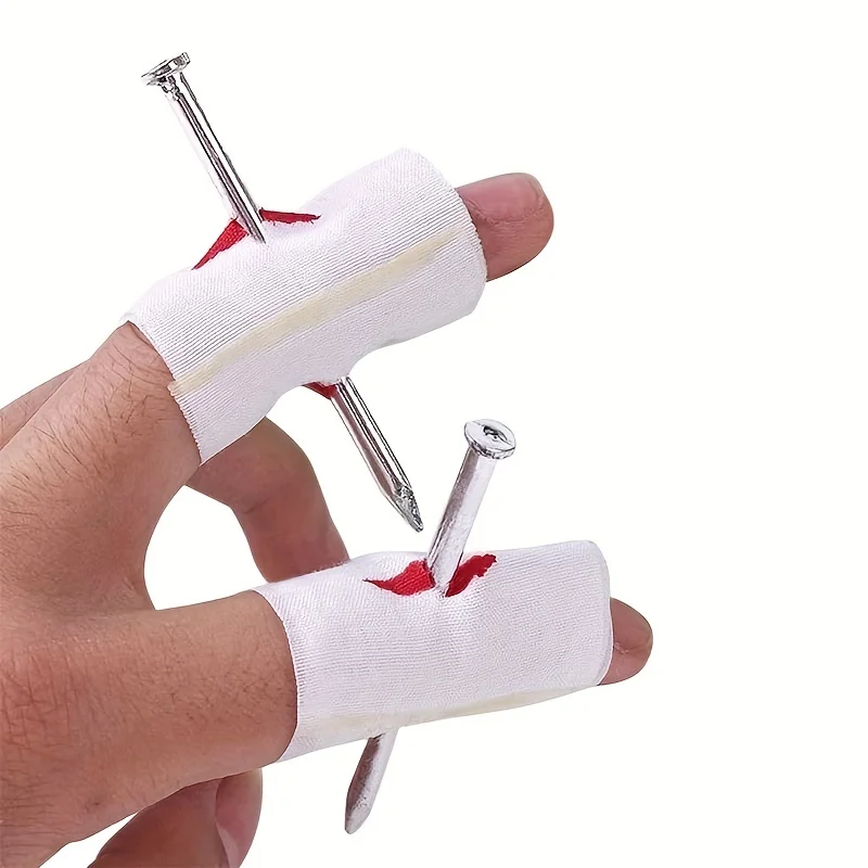 Halloween and April Fools' Day fake nail piercing finger prank prop - realistic bloodstained fabric gloves with metal spikes, safe and puncture-free costume items, suitable for parties and prank jokes, realistic wound design, Halloween costume
Halloween and April Fools' Day fake nail piercing finger prank prop - realistic bloodstained fabric gloves with metal spikes, safe and puncture-free costume items, suitable for parties and prank jokes, realistic wound design, Halloween costume