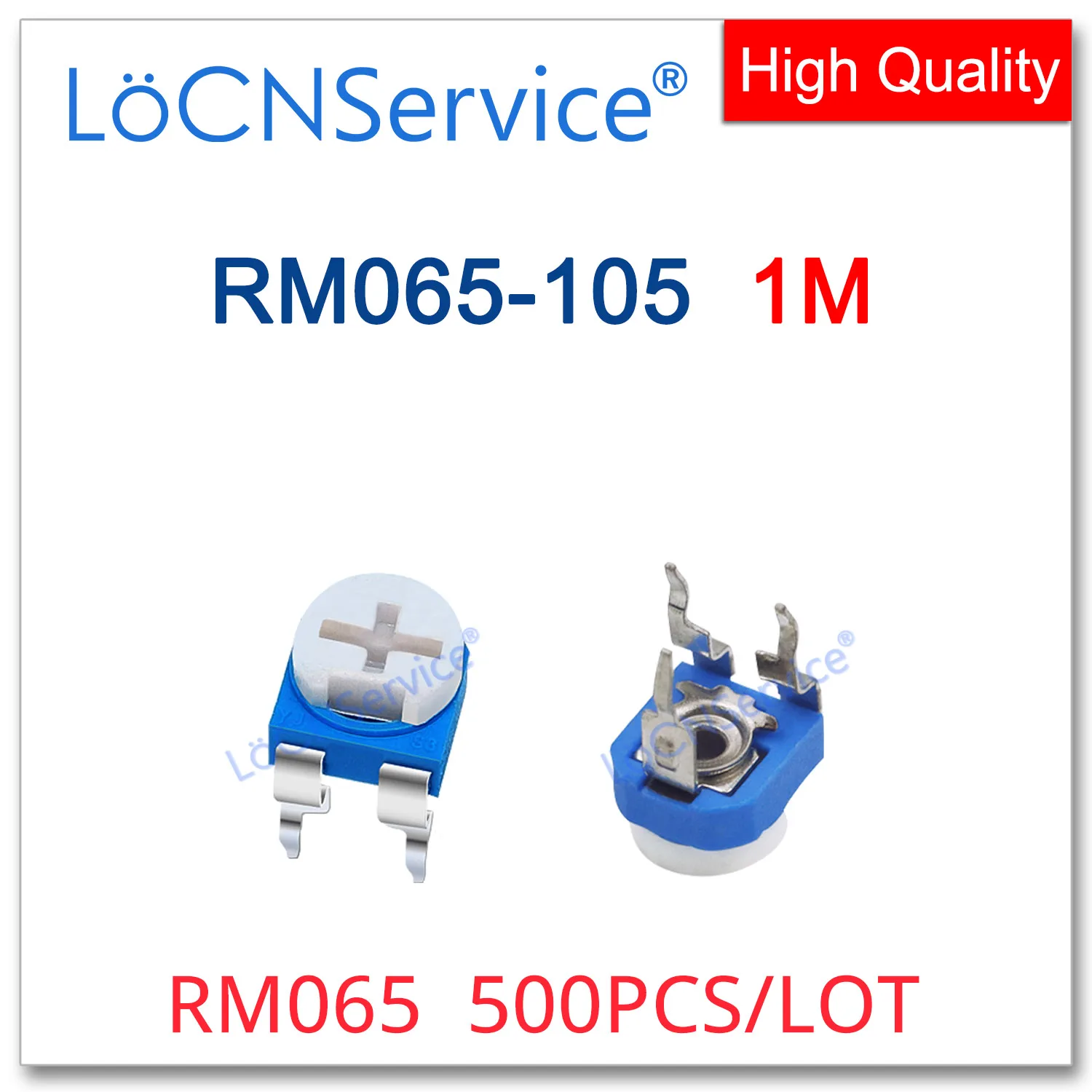 LoCNService 500PCS RM065 RM065-105 1M 105 Trimpot Trimmer Potentiometer Made in China High Quality
LoCNService 500PCS RM065 RM065-105 1M 105 Trimpot Trimmer Potentiometer Made in China High Quality
