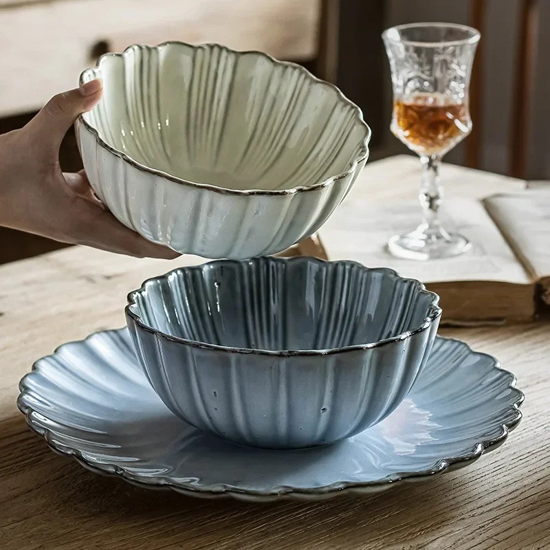 High-value Cream Series Tableware, Light Luxury Ceramic Dinner Meal High-end Lace Steak Plate, Household Salad Bowl
High-value Cream Series Tableware, Light Luxury Ceramic Dinner Meal High-end Lace Steak Plate, Household Salad Bowl