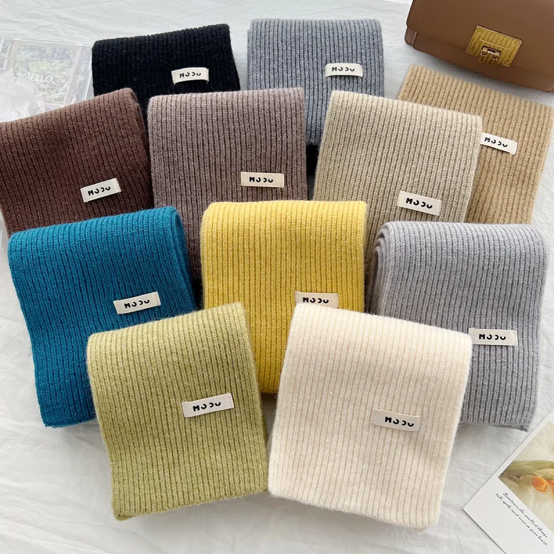 Новый осенне-зимний женский шарф в японском и корейском стиле, теплый утолщенный однотонный универсальный простой вязаный шерстяной шарф для пары
Новый осенне-зимний женский шарф в японском и корейском стиле, теплый утолщенный однотонный универсальный простой вязаный шерстяной шарф для пары