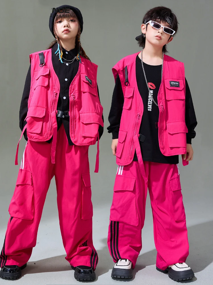 5 Colors Hip Hop Dance Costume Kids Jazz Clothes Loose Vest Pants Girls Boys Drum Poppin Street Dance Performance Wear BL13026
5 Colors Hip Hop Dance Costume Kids Jazz Clothes Loose Vest Pants Girls Boys Drum Poppin Street Dance Performance Wear BL13026