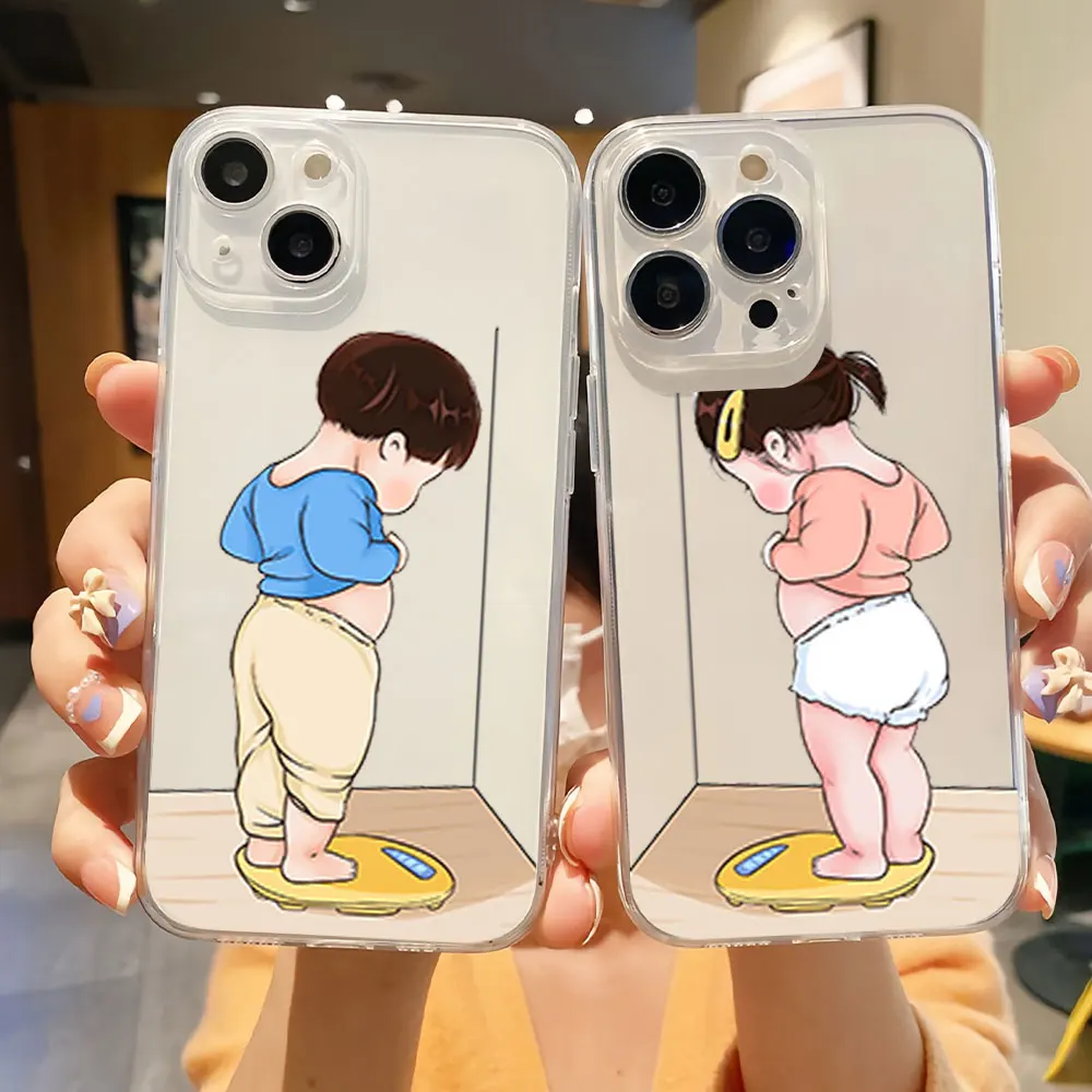 Cute Couple Baby Boy Girl Weigh Phone Case for iPhone 11 12 13 14 15 16 Max Pro Plus Transparent Soft Shell
Cute Couple Baby Boy Girl Weigh Phone Case for iPhone 11 12 13 14 15 16 Max Pro Plus Transparent Soft Shell