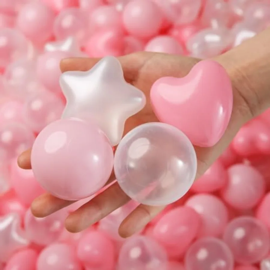 Ball Pit Balls Star and Heart Shapes for Toddlers - 0 Count Plastic Balls for Ball Pit Fun and Play
Ball Pit Balls Star and Heart Shapes for Toddlers - 0 Count Plastic Balls for Ball Pit Fun and Play