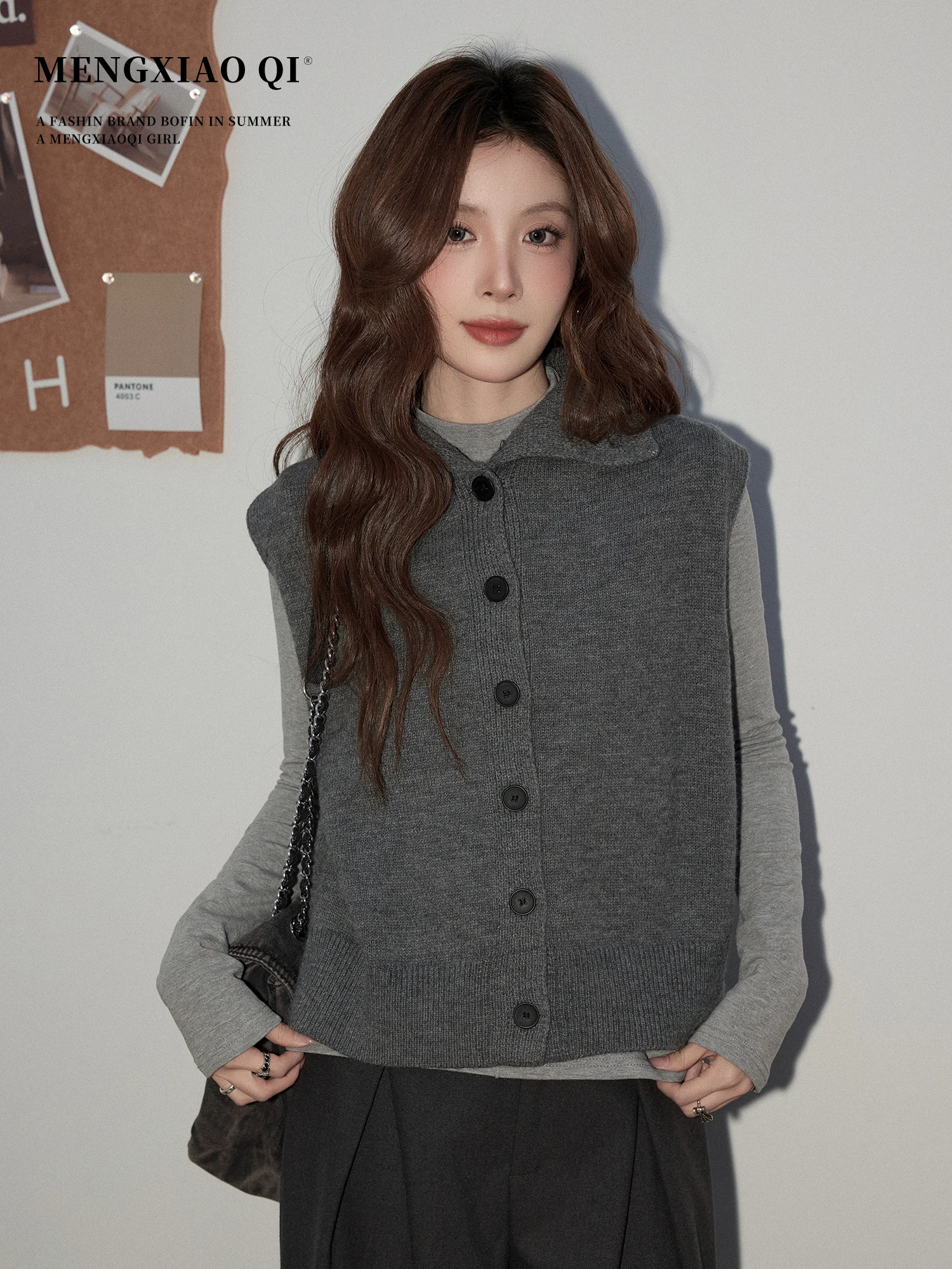 Вязаный повседневный женский жилет-топ для многослойных образов, осенне-зимний дизайн, верхняя одежда Món Xiaqi Commute Sle
Вязаный повседневный женский жилет-топ для многослойных образов, осенне-зимний дизайн, верхняя одежда Món Xiaqi Commute Sle