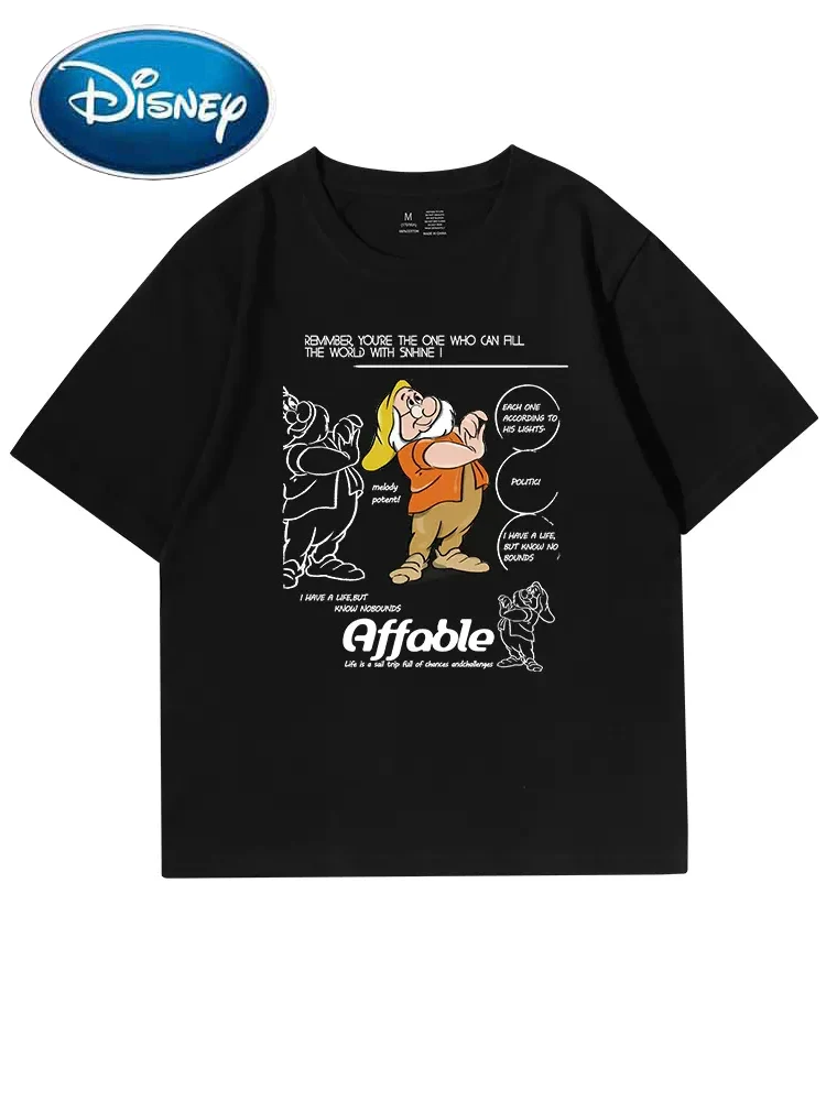 Disney Fashion Snow White and the Seven Dwarfs Cartoon Print T-Shirt Women O-Neck Pullover Short Sleeve Tee Tops Female 13 Color
Disney Fashion Snow White and the Seven Dwarfs Cartoon Print T-Shirt Women O-Neck Pullover Short Sleeve Tee Tops Female 13 Color