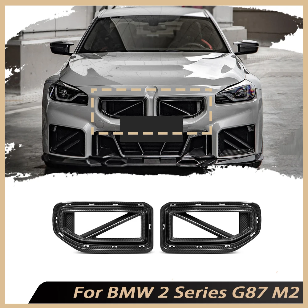 Dry Carbon Fiber S Style Kidney Grill Car Racing Grills Front Bumper Air Vent Trim Mesh Grill Body Kits For BMW G87 M2 2023+
Dry Carbon Fiber S Style Kidney Grill Car Racing Grills Front Bumper Air Vent Trim Mesh Grill Body Kits For BMW G87 M2 2023+
