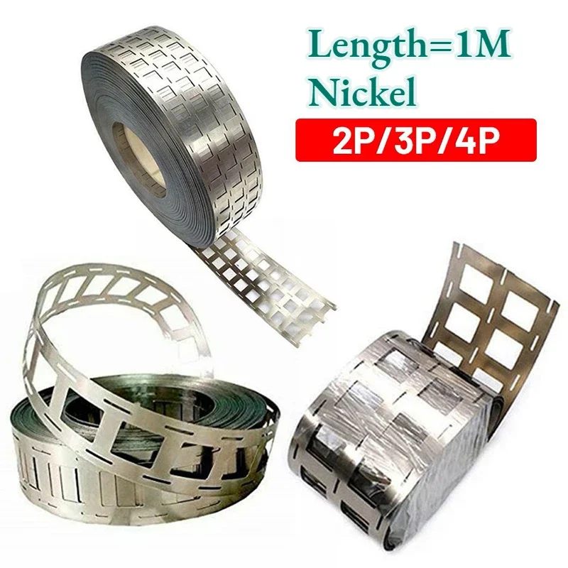 2P/3P/4P 1 Meter Nickel Strip 18650 Li-ion Lithium Battery Connector Spot Welding Nickel Strip Punching Nickel Plated Steel
2P/3P/4P 1 Meter Nickel Strip 18650 Li-ion Lithium Battery Connector Spot Welding Nickel Strip Punching Nickel Plated Steel