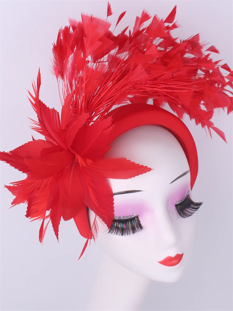 Tea party Floral Wedding Millinery Feather Headbands Royal Ascot Hat Fascinator Elegant Gril Church Kentucky Derby Chapeau Cap
Tea party Floral Wedding Millinery Feather Headbands Royal Ascot Hat Fascinator Elegant Gril Church Kentucky Derby Chapeau Cap