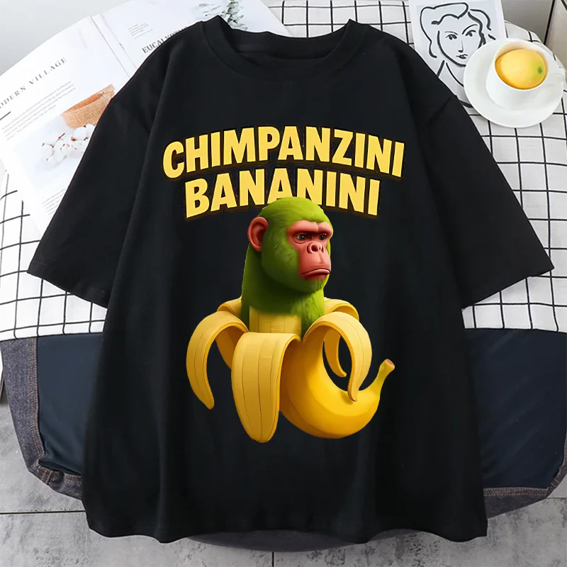 Chimpanzini Bananini Funny Banana Monkey Meme T Shirts for Men Women Fashion Trend Streetwear t shirt Summer Tops Crew Neck Tees
Chimpanzini Bananini Funny Banana Monkey Meme T Shirts for Men Women Fashion Trend Streetwear t shirt Summer Tops Crew Neck Tees