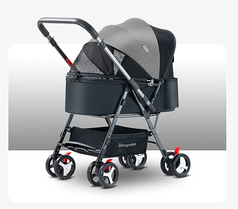 Small Compact Lightweight 4-Wheel Foldable All-Weather Canopy Pet Stroller for Small Medium Dogs and Cats in Outdoor Adventures
Small Compact Lightweight 4-Wheel Foldable All-Weather Canopy Pet Stroller for Small Medium Dogs and Cats in Outdoor Adventures