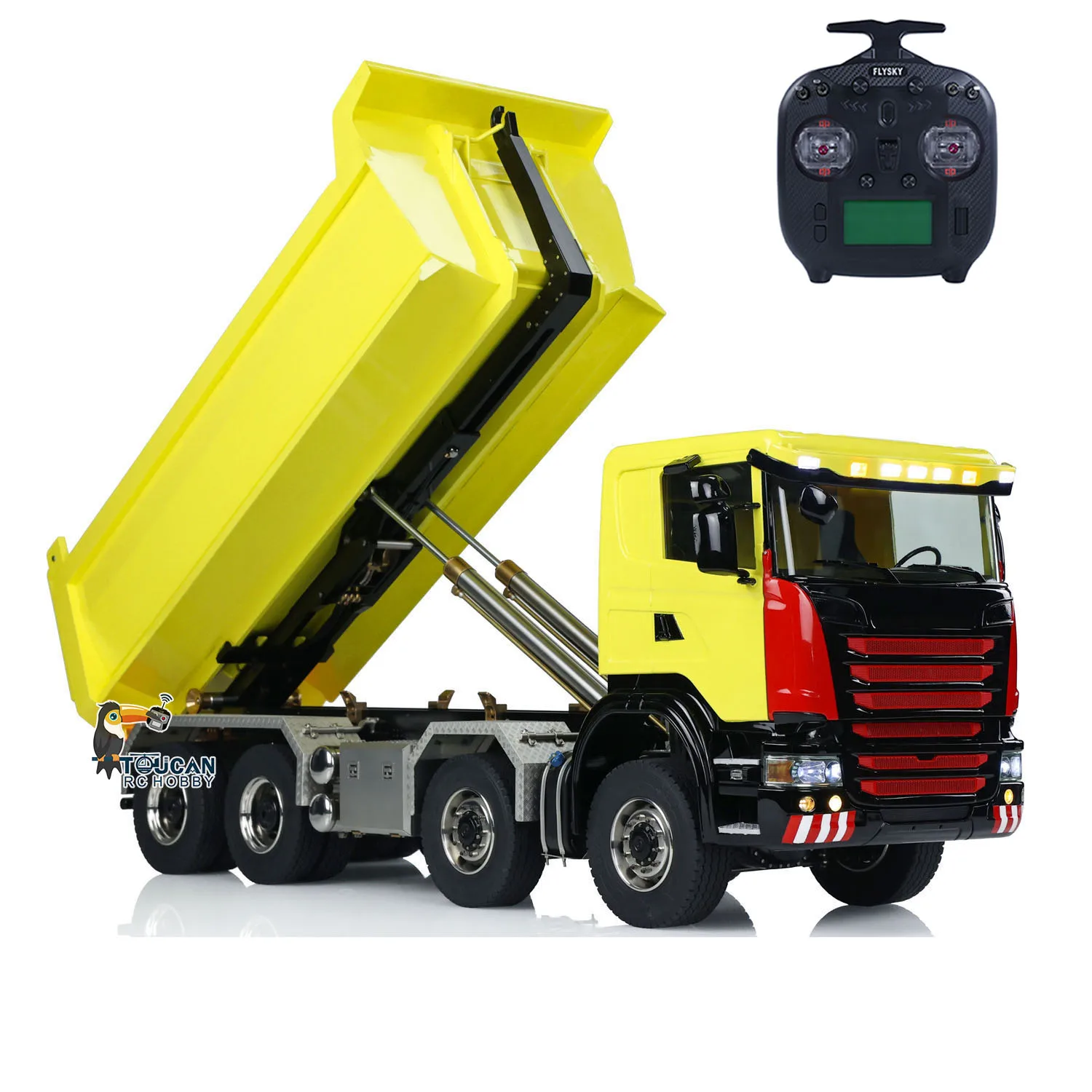 1/14 Hydraulic RC Roll Off Dumper Truck Metal 8x8 Differential Lock Axles 3Speed Toucan RC Hobby Light Sound System RC Toys
1/14 Hydraulic RC Roll Off Dumper Truck Metal 8x8 Differential Lock Axles 3Speed Toucan RC Hobby Light Sound System RC Toys