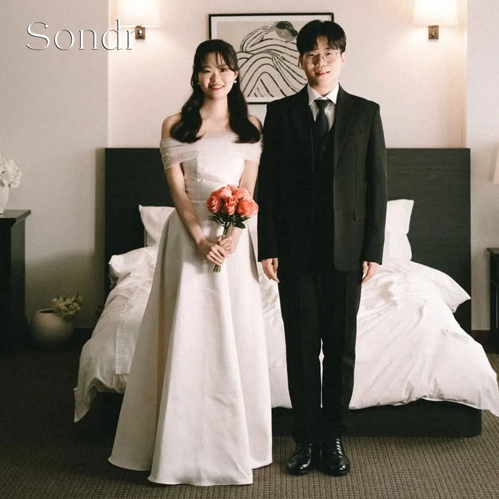 Sondr Customized Simple Korean Wedding Dresses A Line Tulle Shawl Corset Back Bridal Photo Shoot Gown Elegant Long Party Dresses
Sondr Customized Simple Korean Wedding Dresses A Line Tulle Shawl Corset Back Bridal Photo Shoot Gown Elegant Long Party Dresses